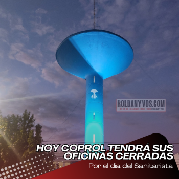 Por el día del Sanitarista,  Coprol hoy no habré sus puertas